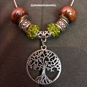 Handmade Necklace with a Tree of Life Charm
